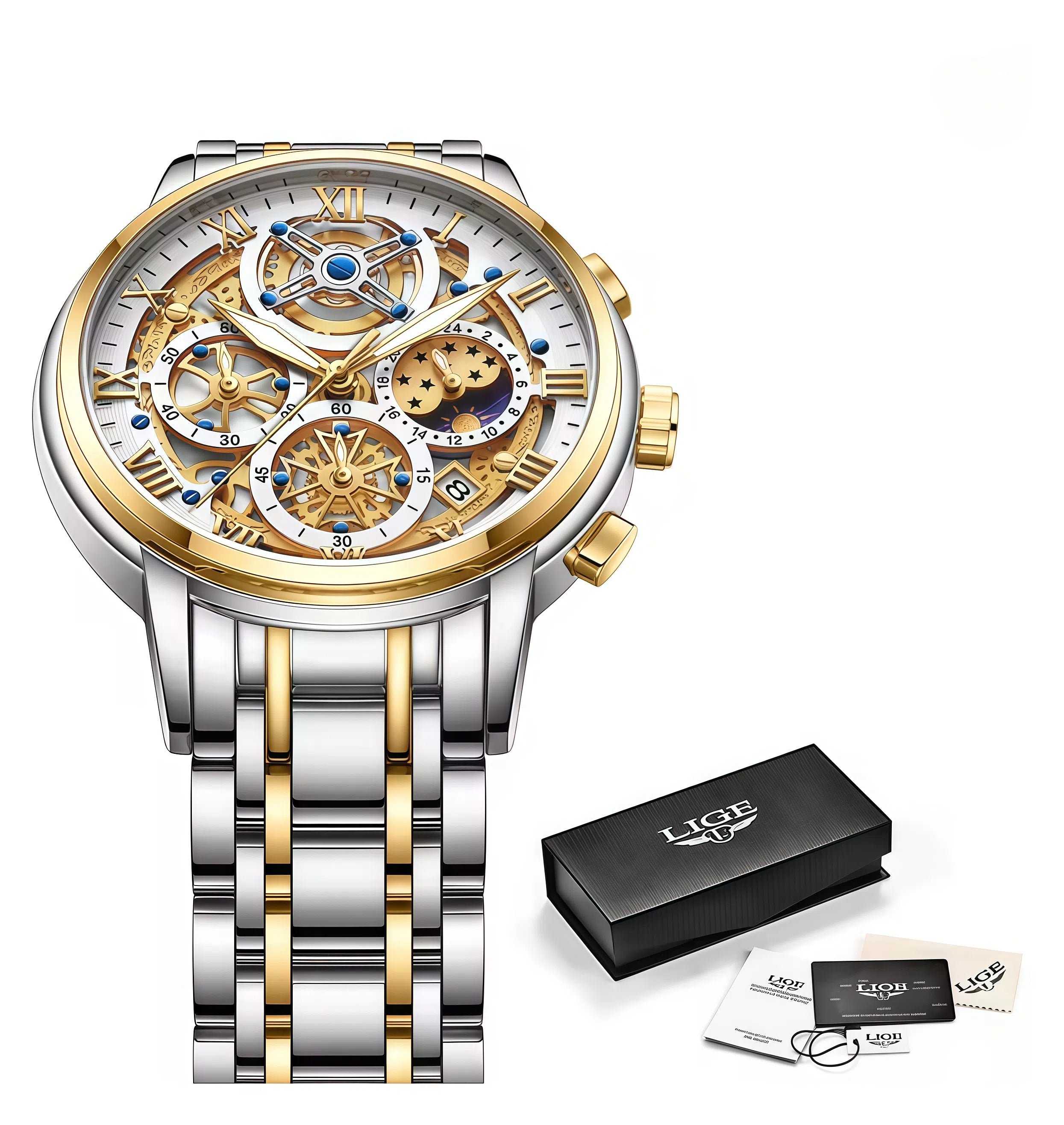 LIGE Luxury Skeleton