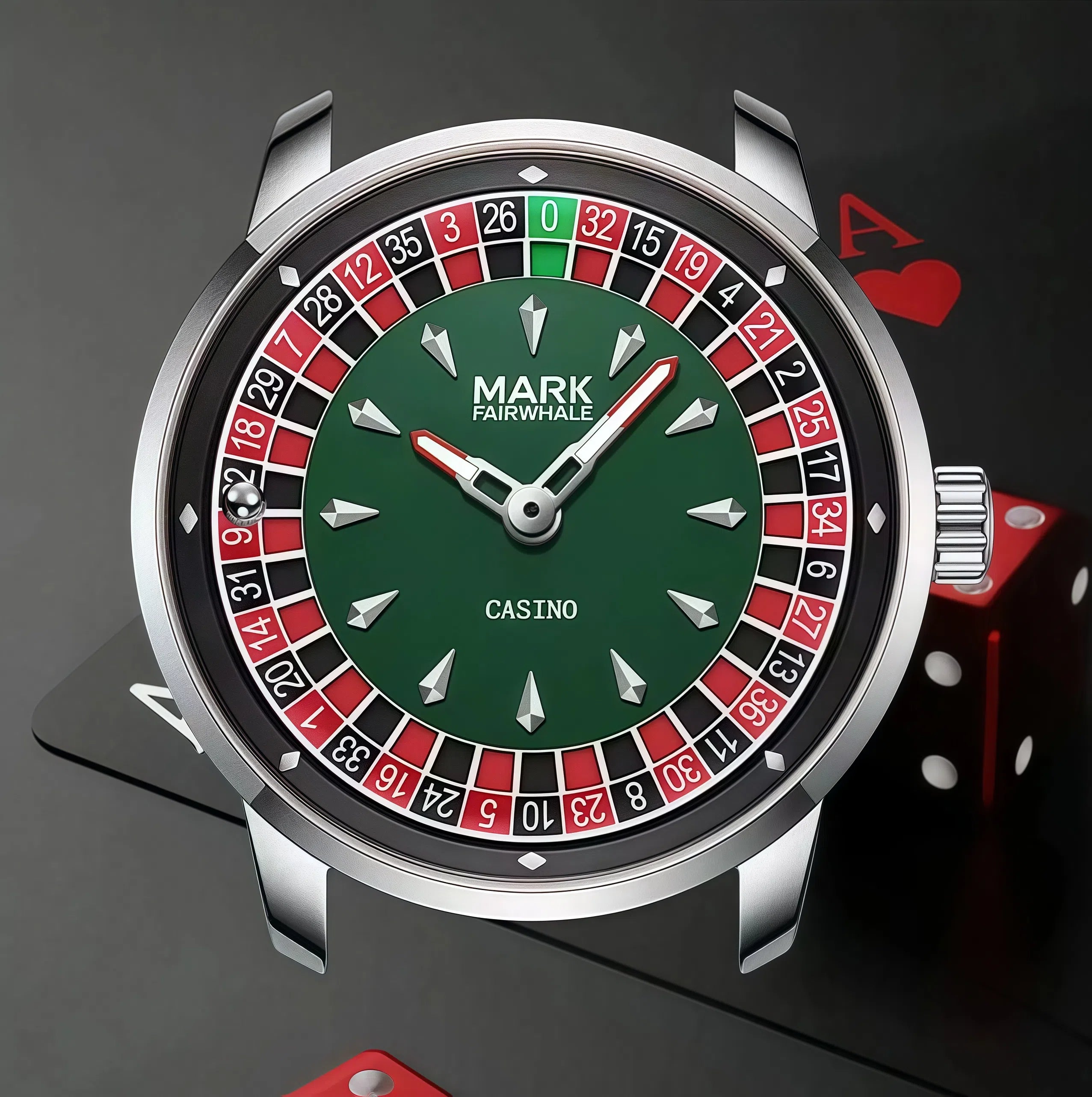 Mark Fairwhale Casino Roulette Dial Watch